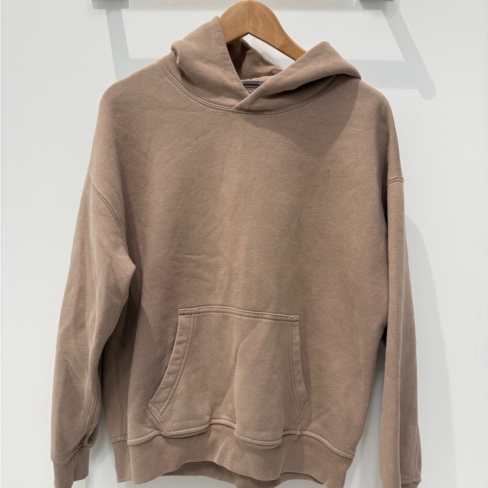 Abercrombie & Fitch Beige Oversized Hoodie